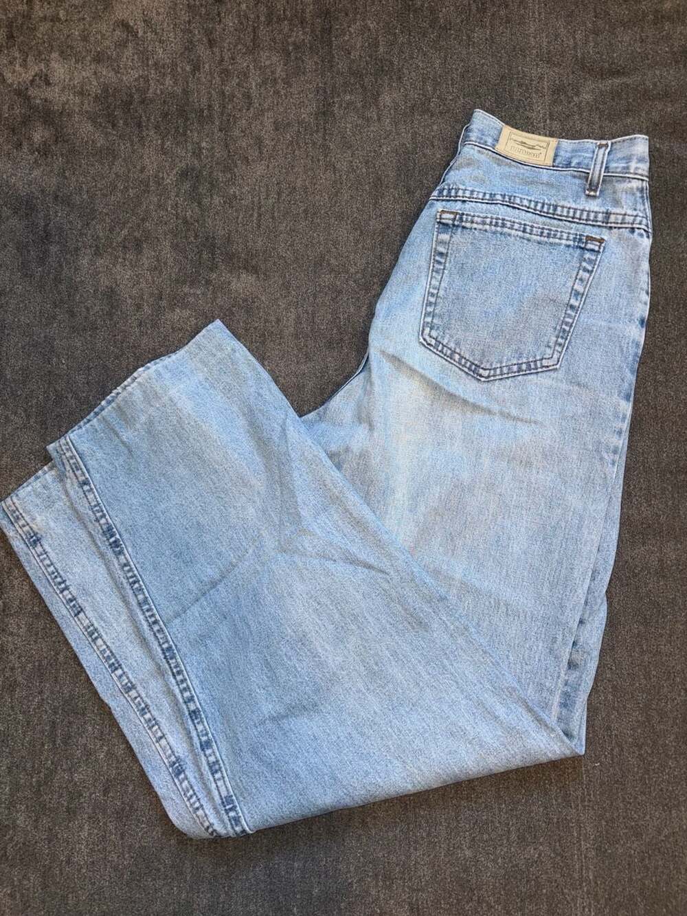 L.L. Bean Double L Jeans Size 12-R Vintage Light Wash Denim